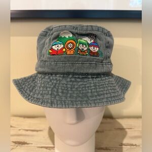 Vintage 1998 South Park Embroidered Bucket Hat Stan Kyle Cartman Kenny